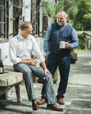 1942 Hunting Pant grey striped linen Pike Brothers