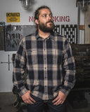 1937 Roamer Shirt blue beige check flannel Pike Brothers