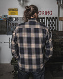 1937 Roamer Shirt blue beige check flannel Pike Brothers