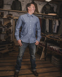 1937 Roamer Shirt blue chambray Pike Brothers