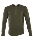 1927 Henley Shirt long sleeve Mojave green Pike Brothers