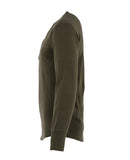 1927 Henley Shirt long sleeve Mojave green Pike Brothers
