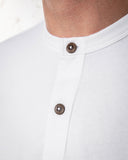1927 Henley Shirt Long Sleeve Pure White Pike Brothes