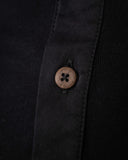 1927 Henley Shirt Short Sleeve Deep Black
