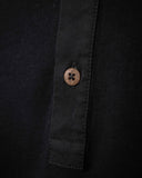 1927 Henley Shirt Short Sleeve Deep Black