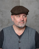 1928 Newsboy Cap Moleskin soil brown Pike Brothers