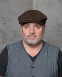 1928 Newsboy Cap Moleskin soil brown Pike Brothers