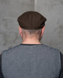 1928 Newsboy Cap Moleskin soil brown Pike Brothers