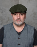 1928 Newsboy Cap Moleskin moss Pike Brothers