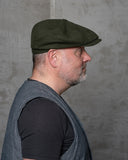 1928 Newsboy Cap Moleskin moss Pike Brothers