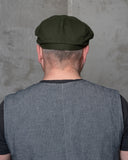 1928 Newsboy Cap Moleskin moss Pike Brothers