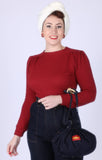 Burgundy Saddle Top Freddies Of Pinewood