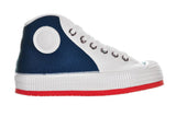 Classic 50s sneakers India & White - White Red Outsole