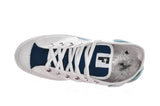 Classic 50s sneakers India & White - White Red Outsole