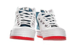 Classic 50s sneakers India & White - White Red Outsole