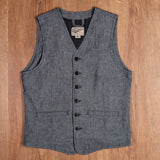 1905 Hauler Vest grey striped linen Pike Brothers