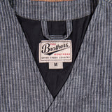 1905 Hauler Vest grey striped linen Pike Brothers