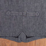 1905 Hauler Vest grey striped linen Pike Brothers