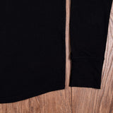 1927 Henley Shirt long sleeve faded black Pike Brothers