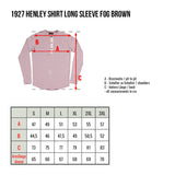 1927 Henley Shirt long sleeve fog brown Pike Brothers