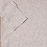 1927 Henley Shirt long sleeve ecru melange Pike Brothers