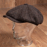1928 Newsboy Cap Upland brown Pike Brothers