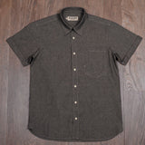 1937 Roamer Shirt Short Sleeve charcoal grey Pike Brothers