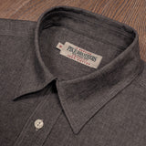 1937 Roamer Shirt Short Sleeve charcoal grey Pike Brothers