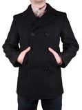 1938 Pea Coat black wool Pike Brothers