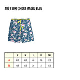 1961 Surf Short Maohu blue Pike Brothers