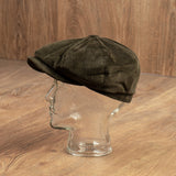 1928 Newsboy Cap olive cord Pike Brothers