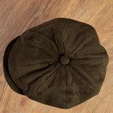 1928 Newsboy Cap olive cord Pike Brothers