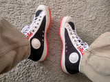 CLASSIC SNEAKERS 50s WHITHE / BLACK AND RED
