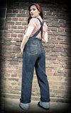 Ladies Denim Dungarees Playsuit Rumble 59
