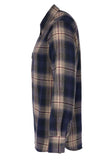 1937 Roamer Shirt blue beige check flannel Pike Brothers