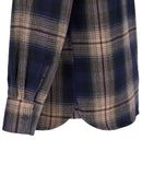 1937 Roamer Shirt blue beige check flannel Pike Brothers