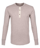 1927 Henley Shirt long sleeve fog brown Pike Brothers