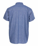 1937 Roamer Shirt short sleeve blue chambrey Pike Brothers