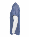 1937 Roamer Shirt short sleeve blue chambrey Pike Brothers