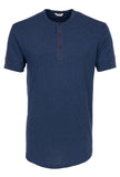 1927 Henley Shirt short sleeve indigo melange Pike Brothers