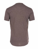 1927 Henley Shirt short sleeve brown melange Pike Brothers