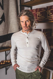 1927 Henley Shirt long sleeve light grey Pike Brothers