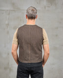 1937 Roamer Vest Hickory Stripe Brown Pike Brothers