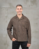1941 Utility Jacket Hickory Stripe Brown Pike Brothers