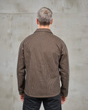 1941 Utility Jacket Hickory Stripe Brown Pike Brothers