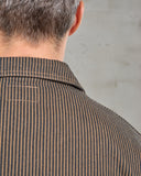 1941 Utility Jacket Hickory Stripe Brown Pike Brothers
