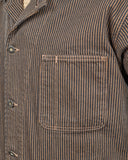 1941 Utility Jacket Hickory Stripe Brown Pike Brothers