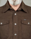 1943 CPO Shirt Moleskin soil brown Pike Brothers