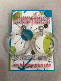 Pendientes Aro Glitter Dorado o Trasparente