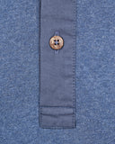 1927 Henley Shirt Long Sleeve Indigo Melange Pike Brothers